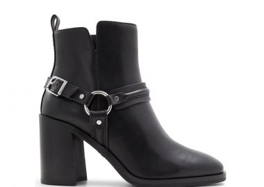 Μαύρο δερμάτινο μποτάκι CATASETUM - ALDO - 