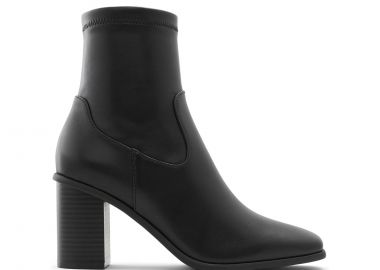 Μαύρο δερμάτινο μποτάκι MARTA - ALDO - 