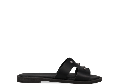 Μαύρο δερμάτινο σανδάλι - MIGATO ISLAND - 