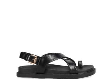Μαύρο footbed σανδάλι - MIGATO - 