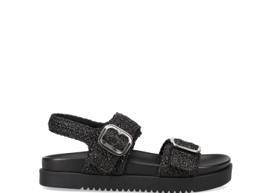 Μαύρο footbed σανδάλι - MIGATO - 