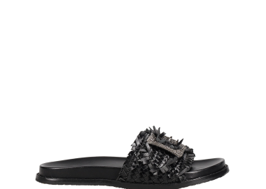Μαύρο footbed σανδάλι - MIGATO - 
