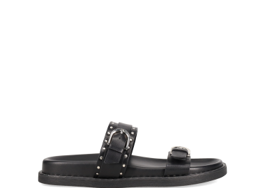 Μαύρο footbed σανδάλι - MIGATO - 