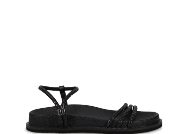 Μαύρο footbed σανδάλι - MIGATO - 