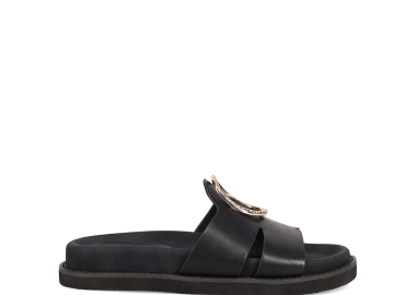 Μαύρο footbed σανδάλι - MIGATO - 