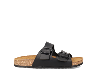 Μαύρο footbed σανδάλι - EASY WALK - 