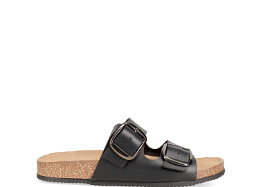 Μαύρο footbed σανδάλι - EASY WALK - 