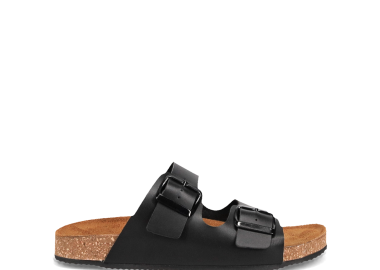 Μαύρο footbed σανδάλι - EASY WALK - 