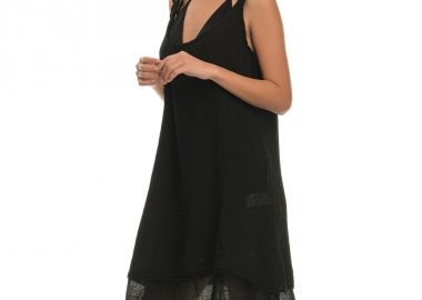 Μαύρο φόρεμα παραλίας - SUNDAY HABITS - 