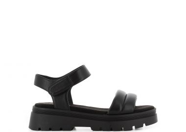 Μαύρο γυναικείο σανδάλι - SJ - 