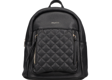 Μαύρο καπιτονέ backpack - MIGATO - 