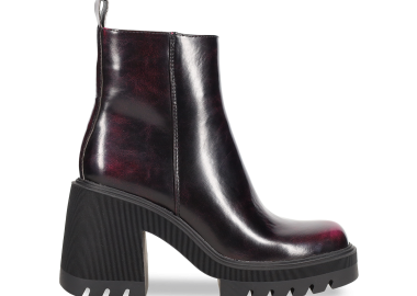 Μαύρο-κόκκινο μποτάκι - MIGATO - 