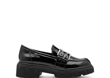 Μαύρο loafer λουστρίνι - MARCO TOZZI - 