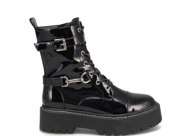 Μαύρο λουστρινένιο αρβυλάκι - MIGATO - 