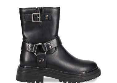 Μαύρο μποτάκι biker - MIGATO - 