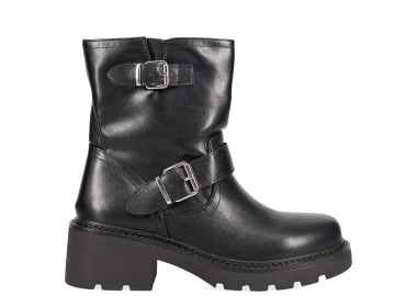 Μαύρο μποτάκι biker - MIGATO - 