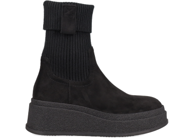 Μαύρο μποτάκι κάλτσα - MIGATO - 