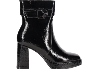 Μαύρο μποτάκι λουστρίνι - MIGATO - 