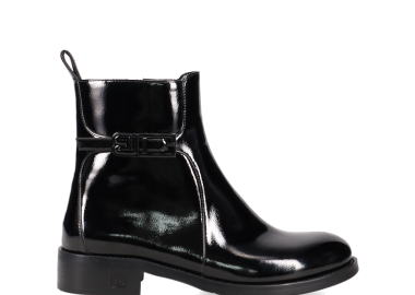 Μαύρο μποτάκι λουστρίνι - LAURA BIAGIOTTI - 