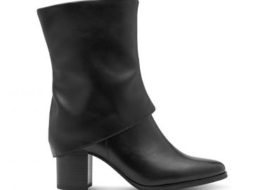 Μαύρο μποτάκι με γκέτα - MARCO TOZZI - 