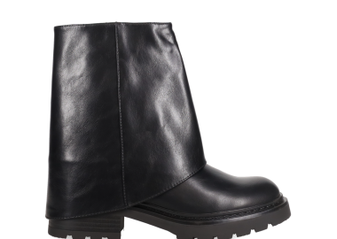 Μαύρο μποτάκι με γκέτα - TULIPANO - 