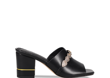 Μαύρο mule πέδιλο - MIGATO - 