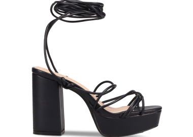 Μαύρο multistrap πέδιλο - MIGATO - 