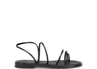 Μαύρο multistrap σανδάλι - MIGATO - 