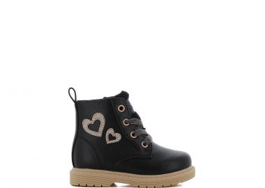 Μαύρο παιδικό μποτάκι - SJ - 