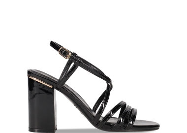 Μαύρο πέδιλο λουστρίνι - MIGATO - 