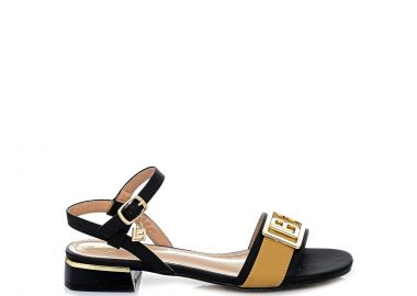 Μαύρο πέδιλο με αγκράφα - LAURA BIAGIOTTI - 