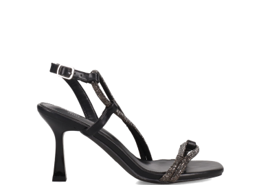 Μαύρο πέδιλο με στρας - MIGATO - 