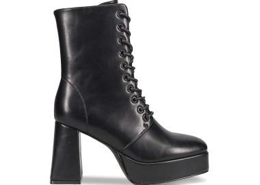 Μαύρο ψηλότάκουνο μποτάκι - MIGATO - 