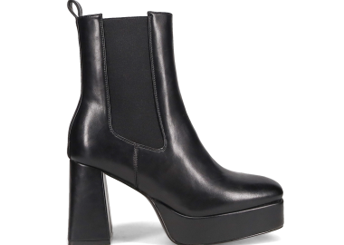 Μαύρο ψηλότάκουνο μποτάκι - MIGATO - 