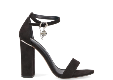 Μαύρο ψηλοτάκουνο πέδιλο - MIGATO - 