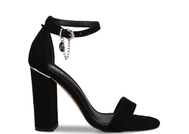 Μαύρο ψηλοτάκουνο πέδιλο - MIGATO - 