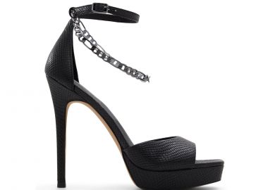 Μαύρο ψηλοτάκουνο πέδιλο PRISILLA - ALDO - 