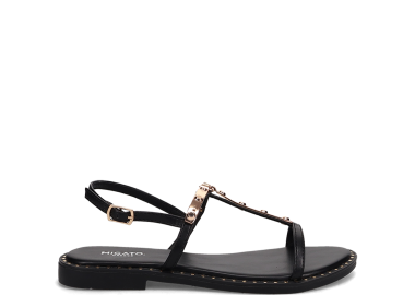 Μαύρο σανδάλι - MIGATO - 