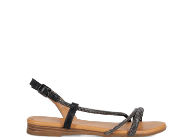 Μαύρο σανδάλι - GALIA - 