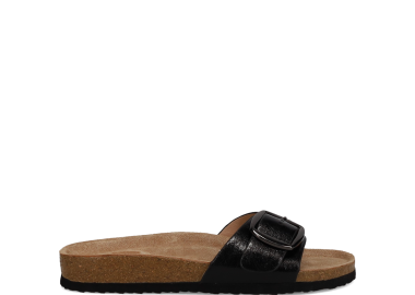 Μαύρο σανδάλι footbed - MIGATO - 