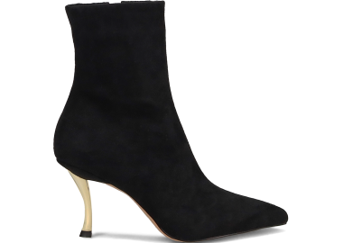 Μαύρο σουέντ μποτάκι - MIGATO - 