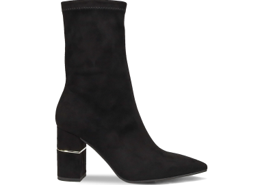 Μαύρο σουέντ μποτάκι - MIGATO - 