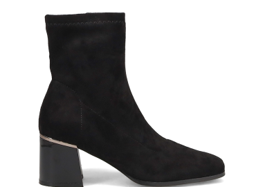 Μαύρο σουέντ μποτάκι - MIGATO - 