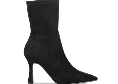 Μαύρο σουέντ μποτάκι - MIGATO - 