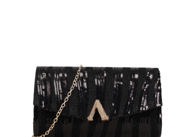 Μαύρο τσαντάκι φάκελος - VENCI - 