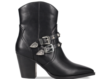 Μαύρο western μποτάκι - MIGATO - 