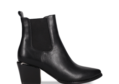 Μαύρο western μποτάκι - MIGATO - 