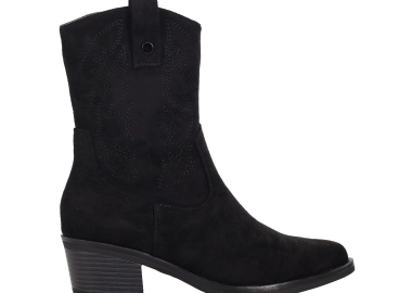 Μαύρο western μποτάκι - LA PIERCE - 