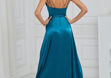 Maxi Φόρεμα Charlot Πετρόλ - Amelie's - 