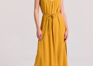 Μάξι φόρεμα με πλαϊνά σκισίματα - FUNKY BUDDHA - 